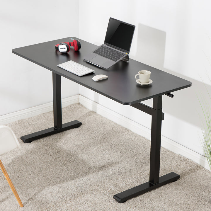 Scrivania manuale regolabile in altezza Ergo Office, max 40 kg, altezza massima 117 cm, con piano di lavoro sit/stand, ER-401 B