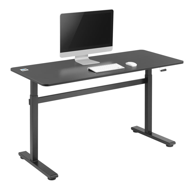 Scrivania manuale regolabile in altezza Ergo Office, max 40 kg, altezza massima 117 cm, con piano di lavoro sit/stand, ER-401 B