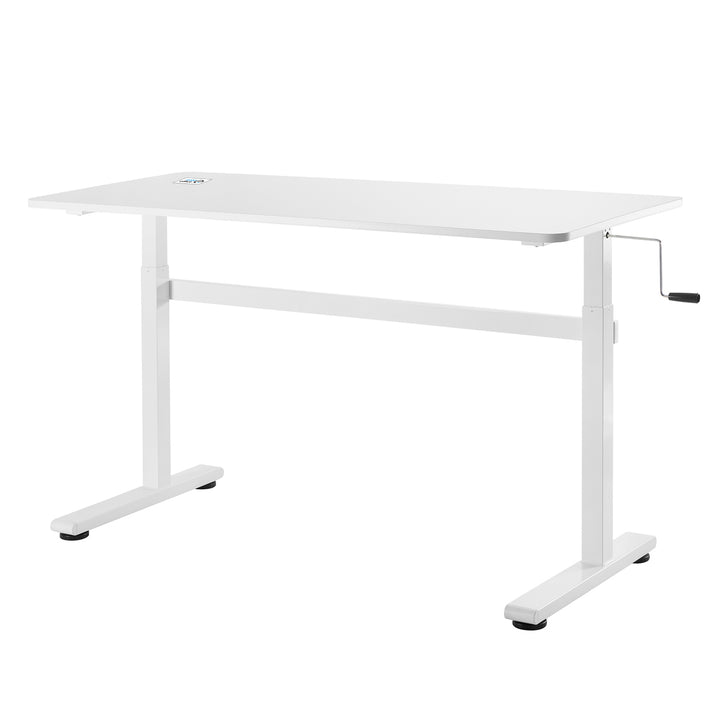 Scrivania manuale regolabile in altezza Ergo Office, max 40 kg, altezza massima 117 cm, con piano di lavoro sit/stand, ER-401 W