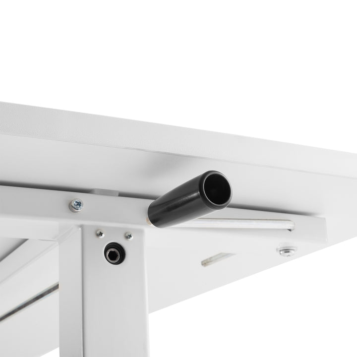 Scrivania manuale regolabile in altezza Ergo Office, max 40 kg, altezza massima 117 cm, con piano di lavoro sit/stand, ER-401 W