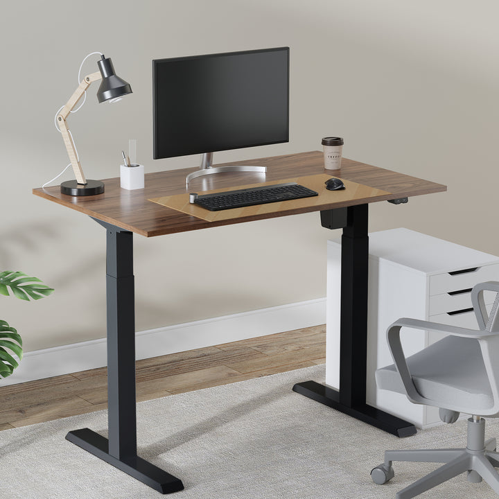 Ergo Office ER-403B Telaio dell scrivania regolazione elettrica dell'altezza, max. 123 cm, peso massimo 70 kg, senza piano d'appoggio, nero