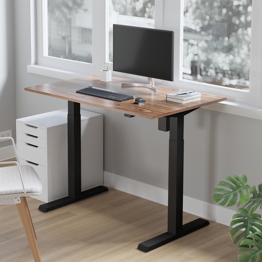 Ergo Office ER-403B Telaio dell scrivania regolazione elettrica dell'altezza, max. 123 cm, peso massimo 70 kg, senza piano d'appoggio, nero