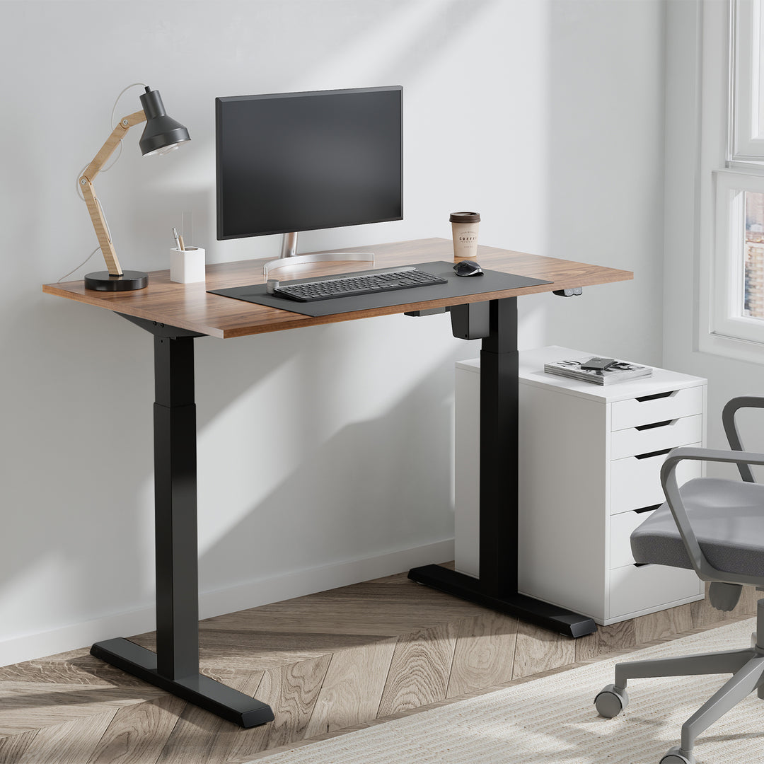 Ergo Office ER-403B Telaio dell scrivania regolazione elettrica dell'altezza, max. 123 cm, peso massimo 70 kg, senza piano d'appoggio, nero