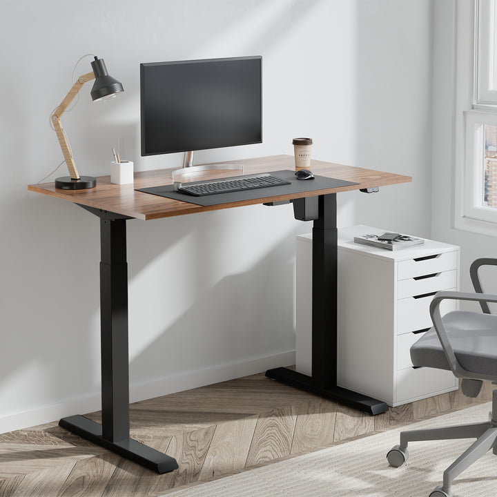 Ergo Office ER-403B Telaio dell scrivania regolazione elettrica dell'altezza, max. 123 cm, peso massimo 70 kg, senza piano d'appoggio, nero