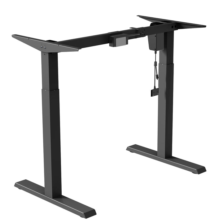 Ergo Office ER-403B Telaio dell scrivania regolazione elettrica dell'altezza, max. 123 cm, peso massimo 70 kg, senza piano d'appoggio, nero