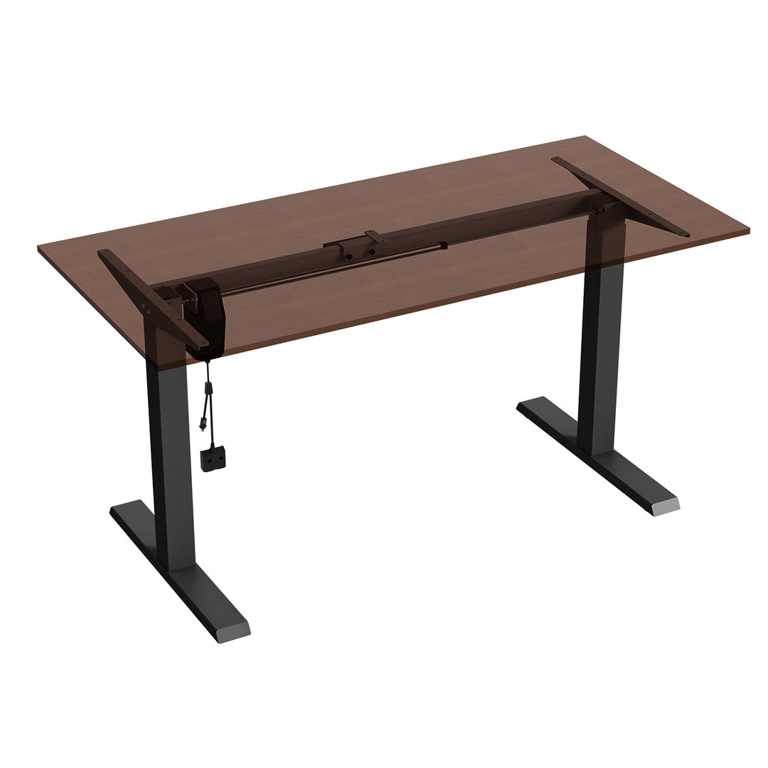 Ergo Office ER-403B Telaio dell scrivania regolazione elettrica dell'altezza, max. 123 cm, peso massimo 70 kg, senza piano d'appoggio, nero