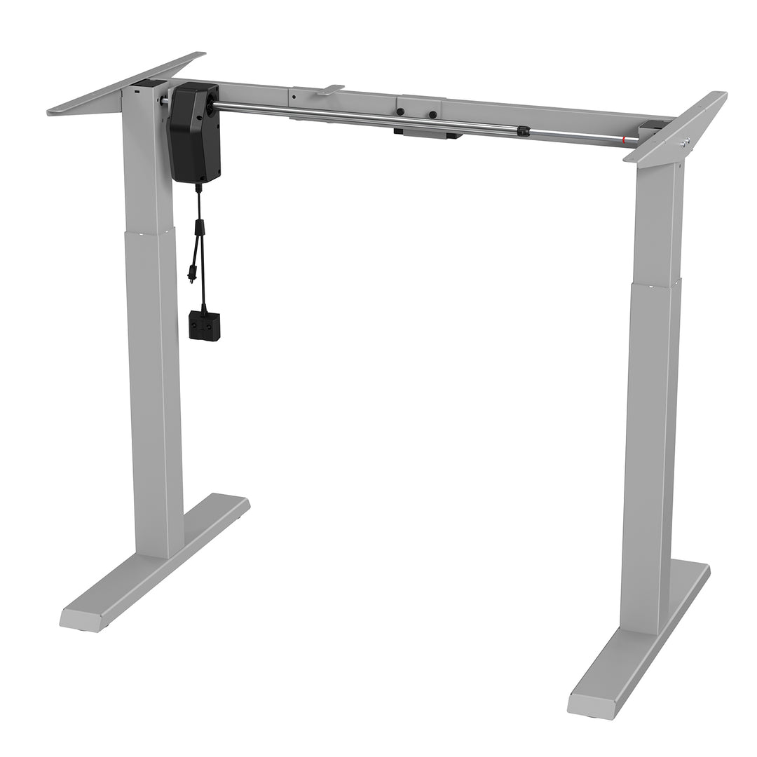 Ergo Office ER-403G Telaio dell scrivania  regolazione elettrica dell'altezza, max. 123 cm, peso massimo 70 kg, senza piano d'appoggio, grigio,