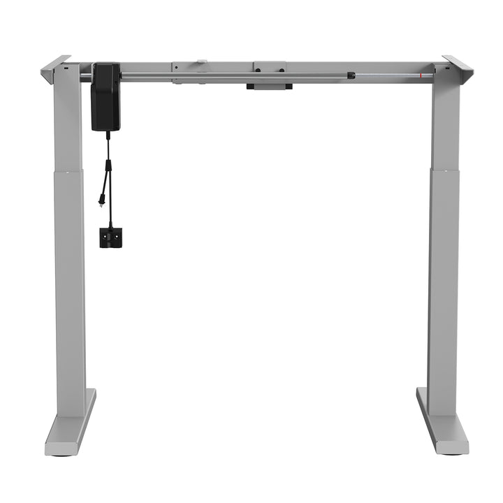 Ergo Office ER-403G Telaio dell scrivania  regolazione elettrica dell'altezza, max. 123 cm, peso massimo 70 kg, senza piano d'appoggio, grigio,