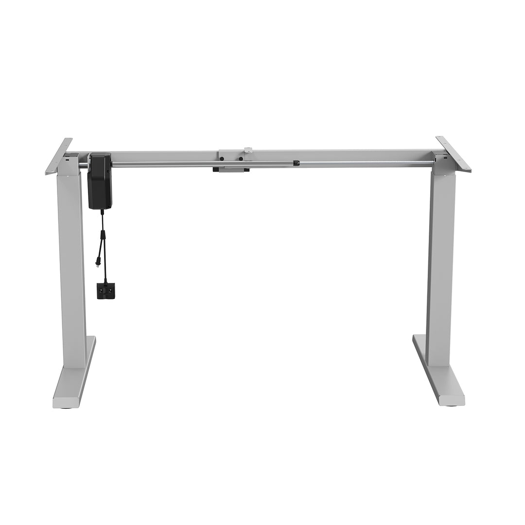 Ergo Office ER-403G Telaio dell scrivania  regolazione elettrica dell'altezza, max. 123 cm, peso massimo 70 kg, senza piano d'appoggio, grigio,