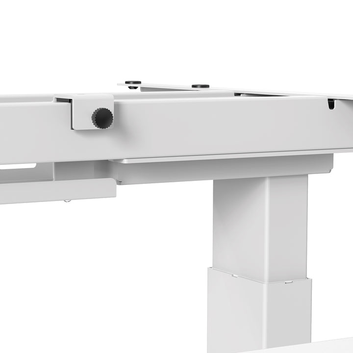 Ergo Office ER-404W Telaio per scrivania doppia scrivania Sit-Stand elettrica regolazione dell'altezza senza piano d'appoggio fino a 2x125kg altezza massima 128cm Bianco