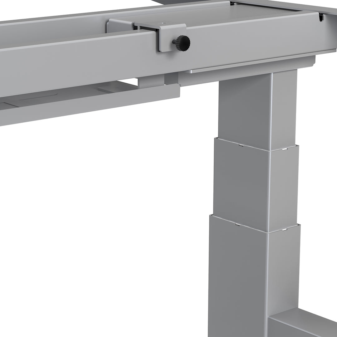 Scrivania elettrica Ergo Office regolabile a doppia altezza, altezza massima 128 cm, max 125 kg x2, senza piano di lavoro (2 parti), grigio, ER-404G