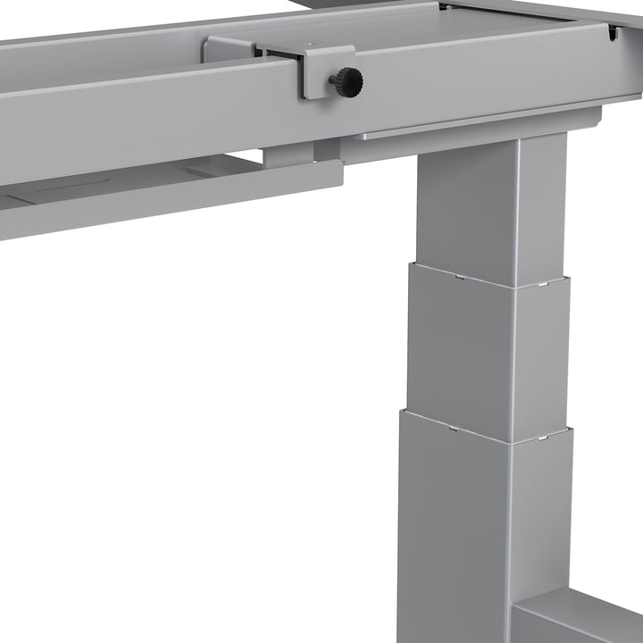 Scrivania elettrica Ergo Office regolabile a doppia altezza, altezza massima 128 cm, max 125 kg x2, senza piano di lavoro (2 parti), grigio, ER-404G
