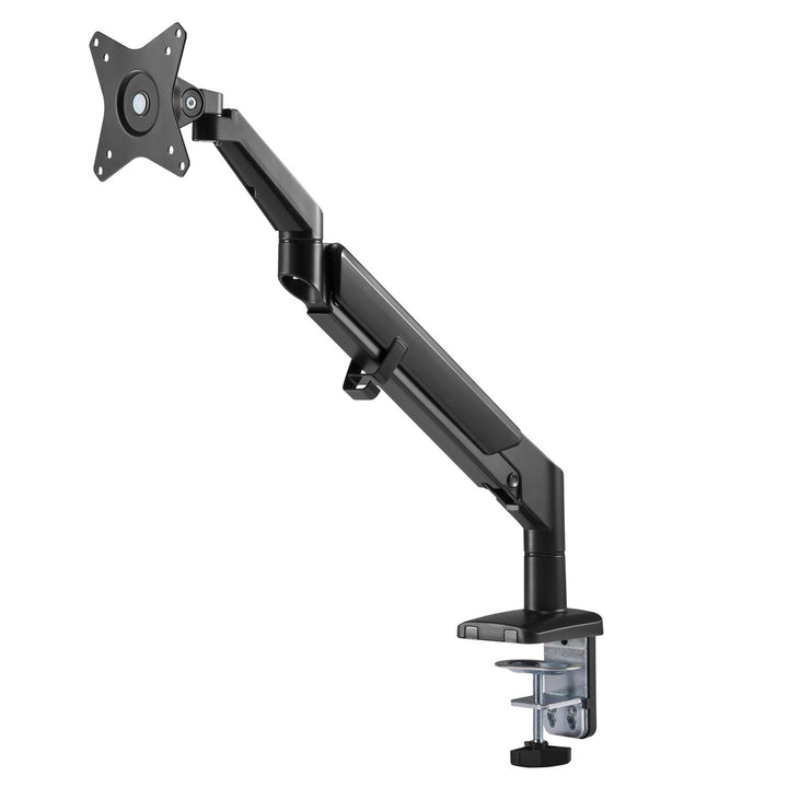 Supporto per monitor con molla a gas Supporto da tavolo Braccio per monitor Girevole Inclinazione Ruotabile 13"-32" fino a 9kg VESA 75x75 100x100 (Nero)