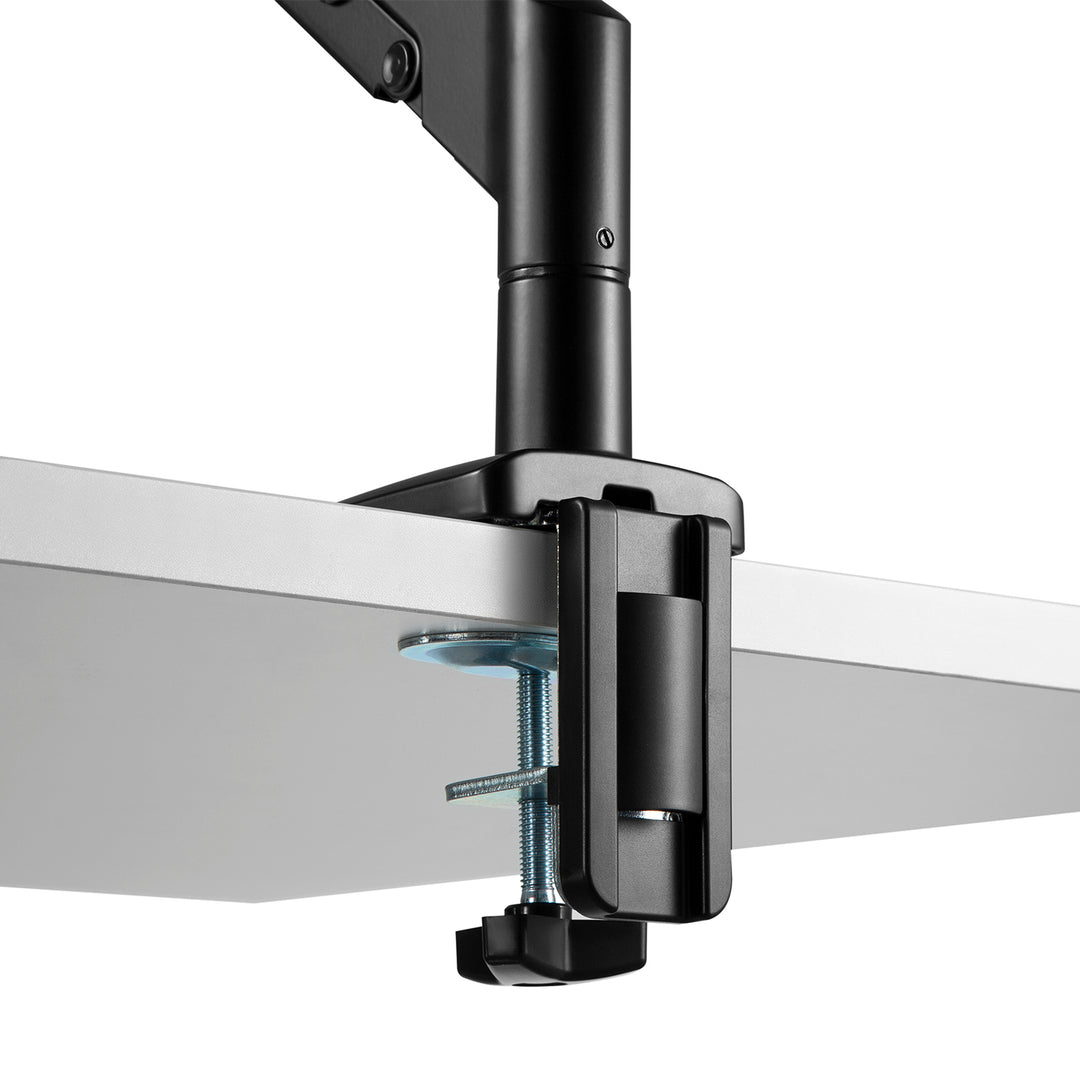 Supporto per monitor con molla a gas Supporto da tavolo Braccio per monitor Girevole Inclinazione Ruotabile 13"-32" fino a 9kg VESA 75x75 100x100 (Nero)