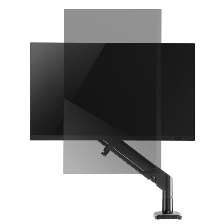 Supporto per monitor con molla a gas Supporto da tavolo Braccio per monitor Girevole Inclinazione Ruotabile 13"-32" fino a 9kg VESA 75x75 100x100 (Nero)