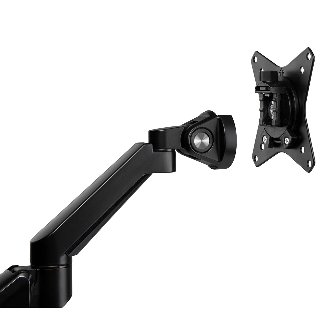 Supporto per monitor con molla a gas Supporto da tavolo Braccio per monitor Girevole Inclinazione Ruotabile 13"-32" fino a 9kg VESA 75x75 100x100 (Nero)
