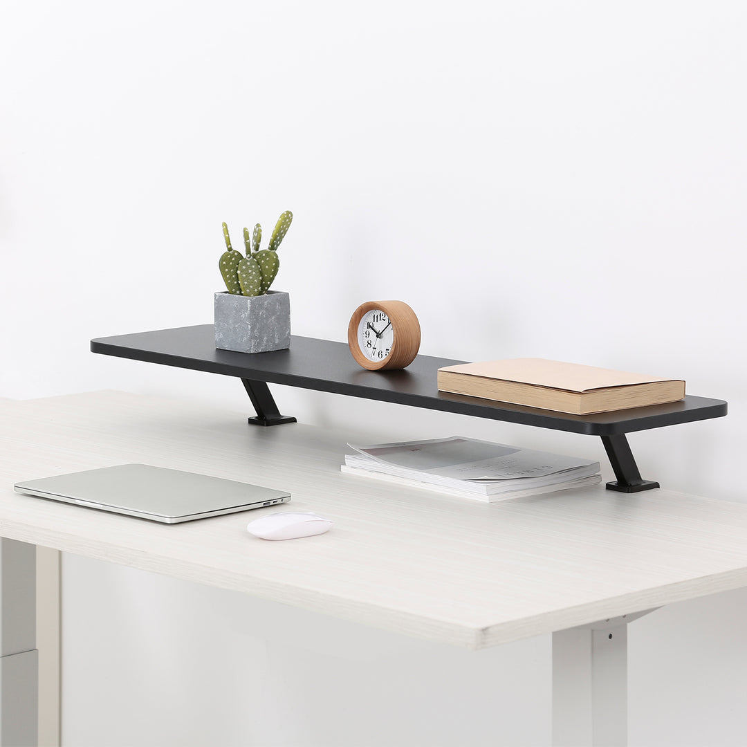 Ergo Office ER-409 Supporto per monitor 13"~32" fino a max. 20kg Ripiano da tavolo 100x26cm Mensola Supporto da tavolo