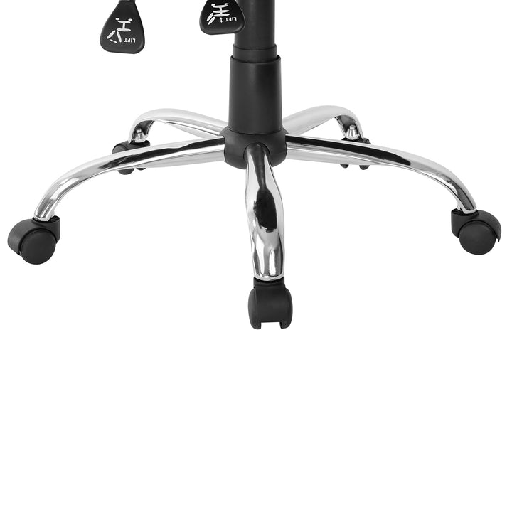 Ergo Office ER-413 Sedia da ufficio ergonomica a rete con schienale alto, poggiatesta regolabile, max 150 kg