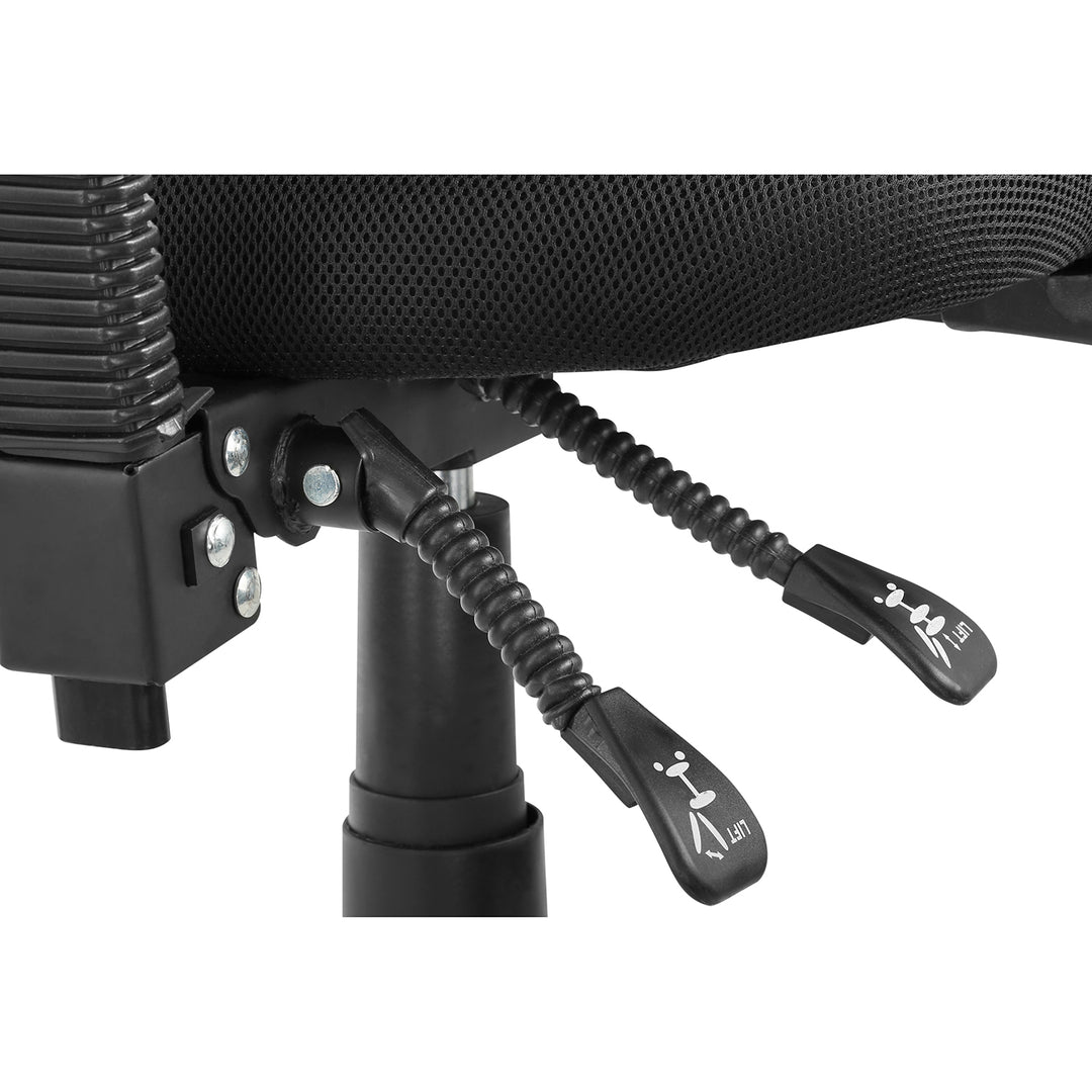 Ergo Office ER-413 Sedia da ufficio ergonomica a rete con schienale alto, poggiatesta regolabile, max 150 kg