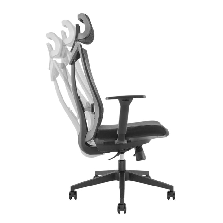 Sedia da ufficio ergonomica con ruote e supporto lombare, sedia girevole, regolabile in altezza, funzione di inclinazione dello schienale Sedia da scrivania,carico massimo 150 kg