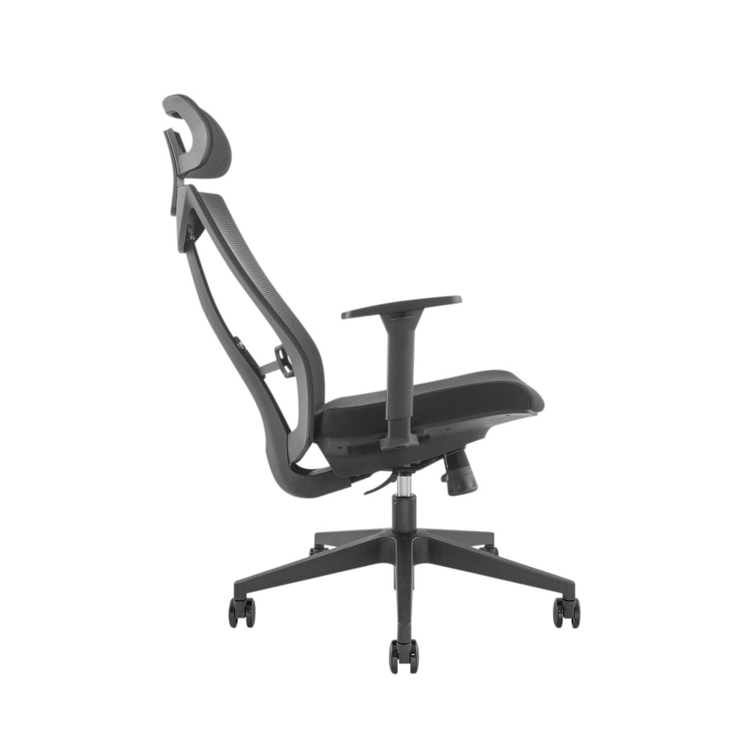 Sedia da ufficio ergonomica con ruote e supporto lombare, sedia girevole, regolabile in altezza, funzione di inclinazione dello schienale Sedia da scrivania,carico massimo 150 kg