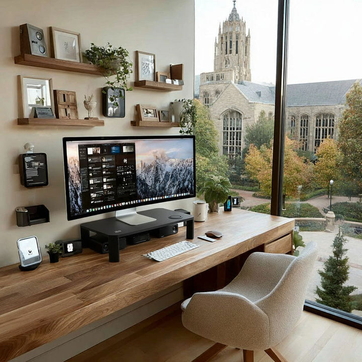 Ergo Office ER-415 Supporto per schermo regolabile in altezza in 3 stadi