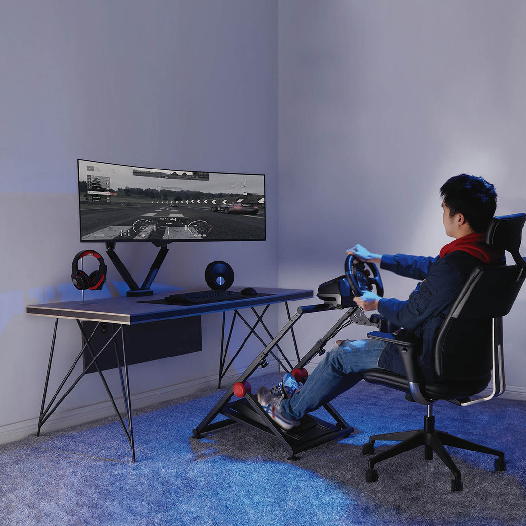 Supporto per volante pieghevole simulatore di corsa simulatore di corsa  da gioco  fino a 20 kg Pieghevole e regolabile