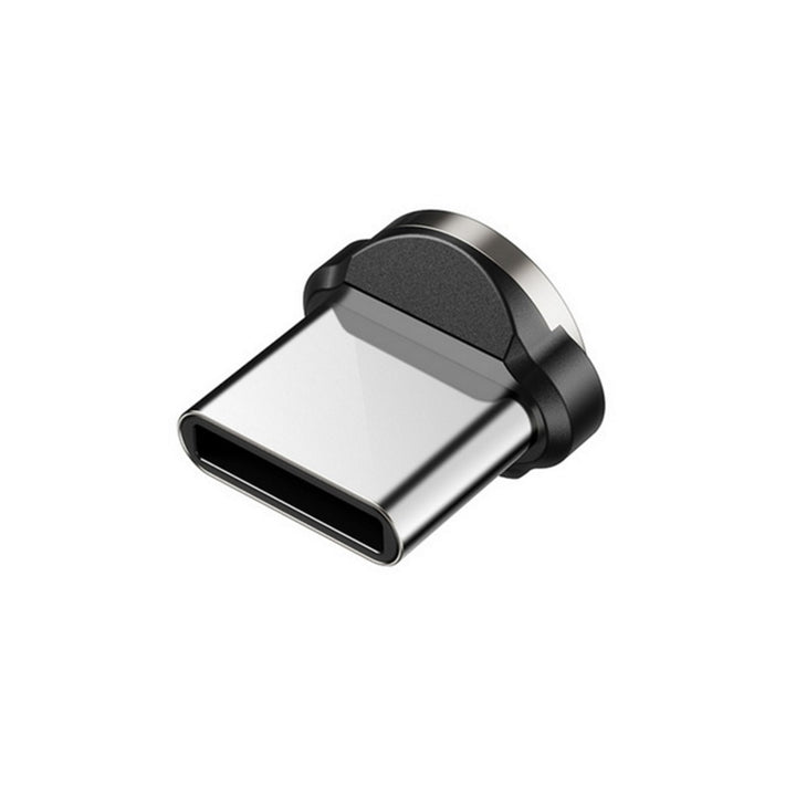 Cavo magnetico 3-in-1 USB C - Maclean Energy MCE475 angolato da 2 m nero, supporta la ricarica rapida 9V / 2A, 5V / 3A, treccia di nylon,