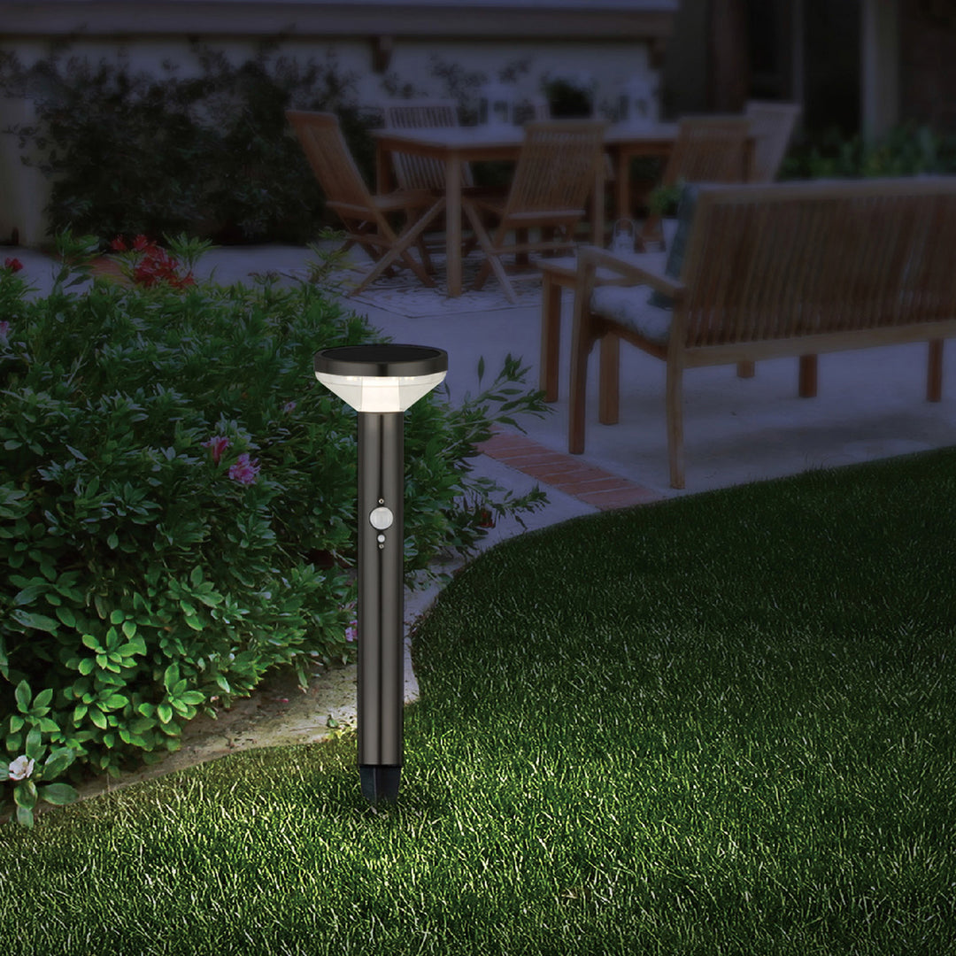 Maclean  MCE465 B Lampada solare LED da Incasso con sensore di movimento e sensore crepuscolare 3 Modalità di Funzionamento