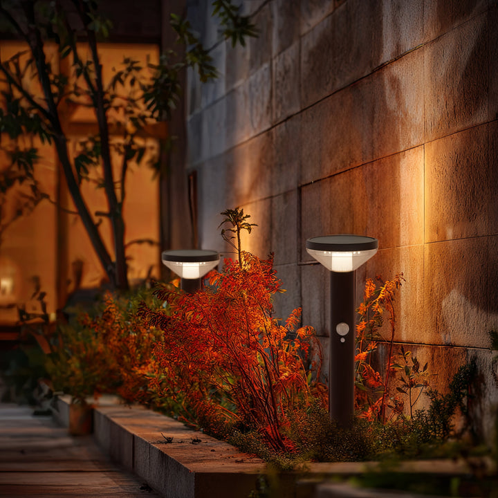 Maclean  MCE465 B Lampada solare LED da Incasso con sensore di movimento e sensore crepuscolare 3 Modalità di Funzionamento