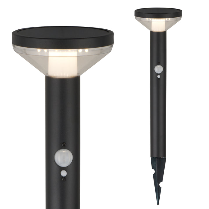 Maclean  MCE465 B Lampada solare LED da Incasso con sensore di movimento e sensore crepuscolare 3 Modalità di Funzionamento