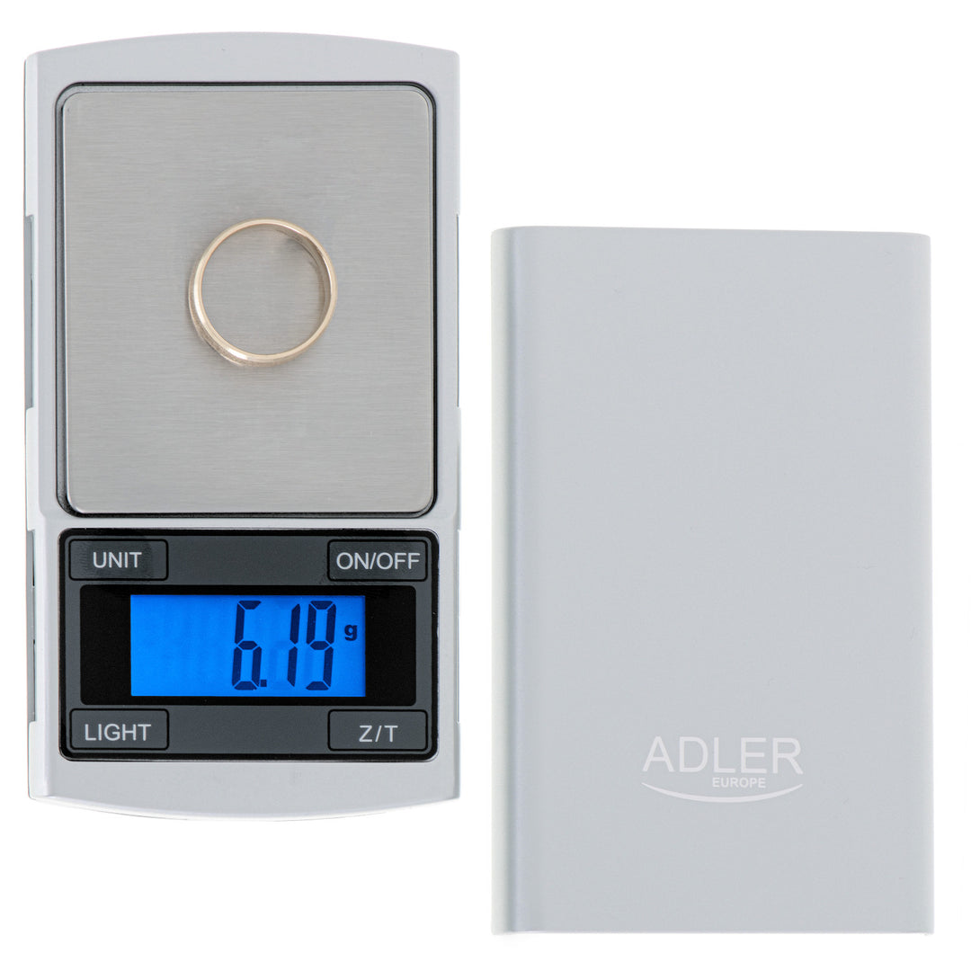 Bilancia di precisione Adler, display LCD, fino a 100 g, AD 3168
