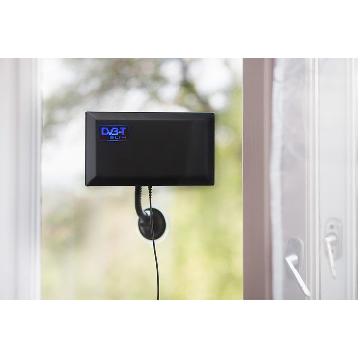 Antenna interna attiva Antenna amplificatore DVB-T DVB-T2 Antenna con amplificatore Staffa a ventosa USB 5V ...