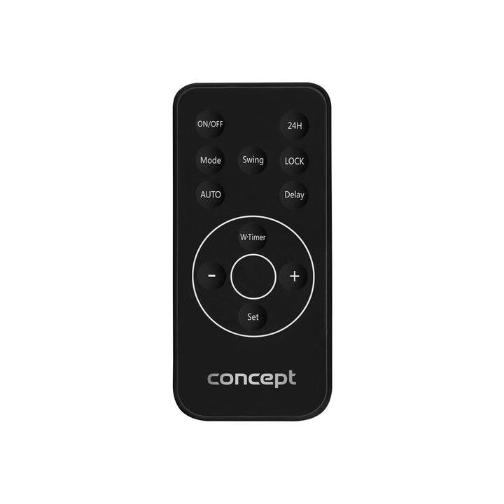 Riscaldatore a parete in ceramica Concept QH4001, nero più telecomando