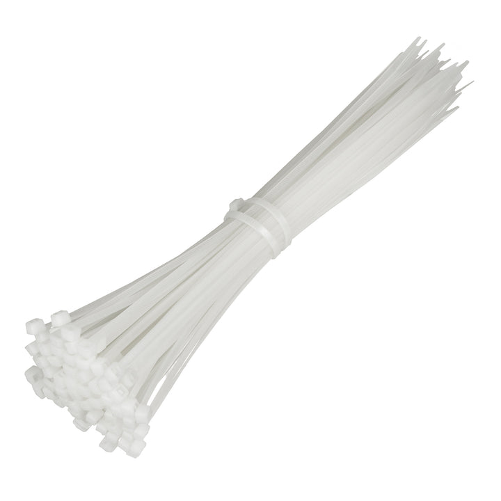 Fascette (100 pz) Maclean MCTV-465 W - bianco, 4,8x300 mm, resistente ai raggi UV, temperatura di utilizzo - 40 +85 gradi C.