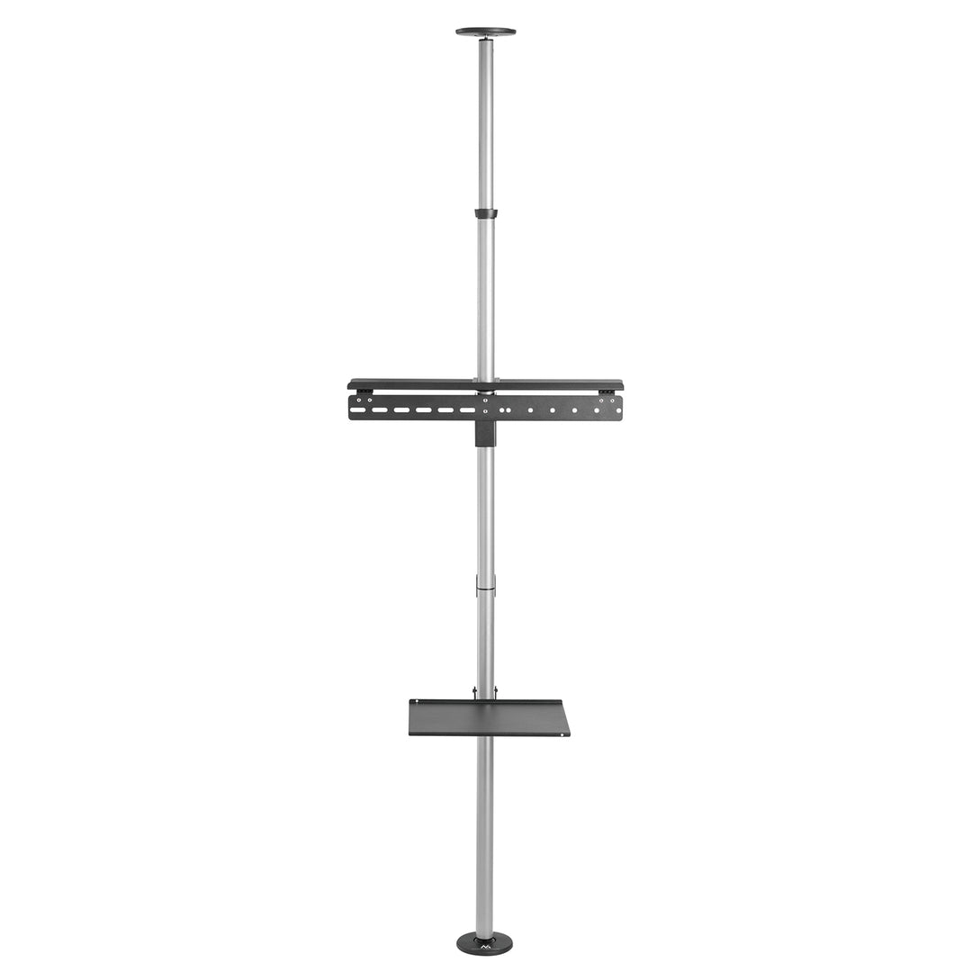 Maclean MC-791N Porta TV telescopico, soffitto e pavimento con mensola  37 "-70", max. 30 kg