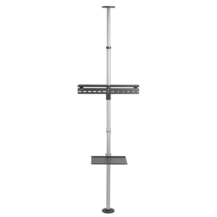 Maclean MC-791N Porta TV telescopico, soffitto e pavimento con mensola  37 "-70", max. 30 kg