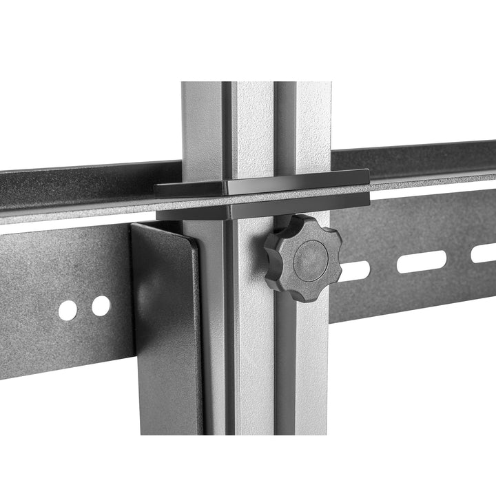 Maclean MC-791N Porta TV telescopico, soffitto e pavimento con mensola  37 "-70", max. 30 kg