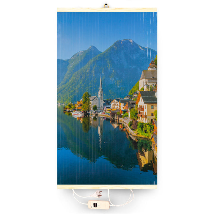 Riscaldatore a infrarossi - pannello riscaldante flessibile 430W TRIO modello 13 village, dimensioni 100x57cm con regolatore