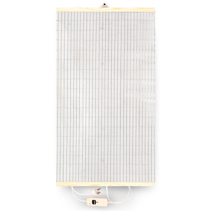 Riscaldatore a infrarossi - pannello riscaldante flessibile 430W TRIO design 14 trasparente, dimensioni 100x57cm con regolatore