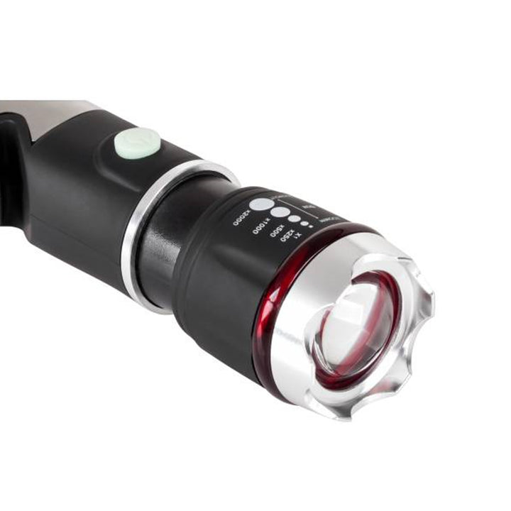 Torcia multifunzionale  8 funzioni 3 modalità di illuminazione 3W 120 lm a 80 m a batteria