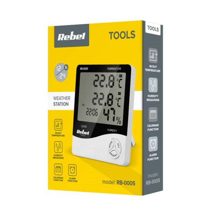 Rebel Tools RB-0005 stazione meteorologica domestica con misurazione dell'umidità