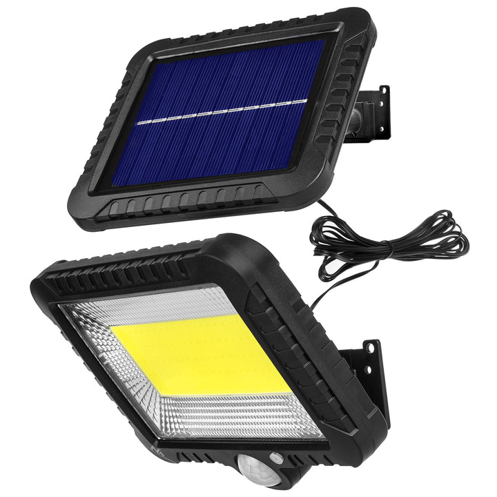 Proiettore LED solare con sensore di movimento Maclean Energy IP44, 5W, 400lm, 6000K bianco freddo, batteria al litio 1300 mAh, 5,5V DC MCE438