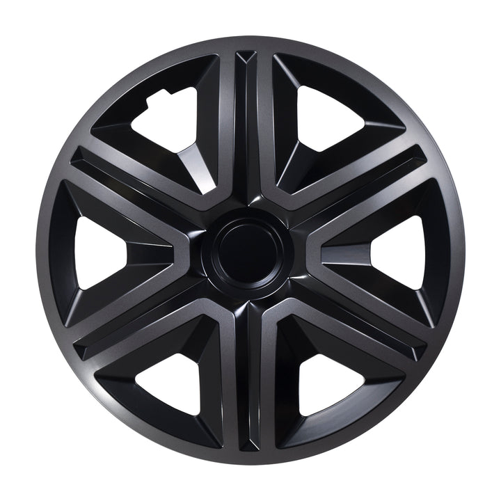 Set di coprimozzi ACTION da 14" doppio colore grafite/nero 4 pezzi