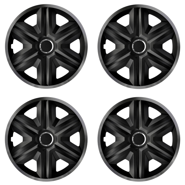 Tappi 16" NRM FAST LUX GRAPHITE grafite-nero 4 pz.