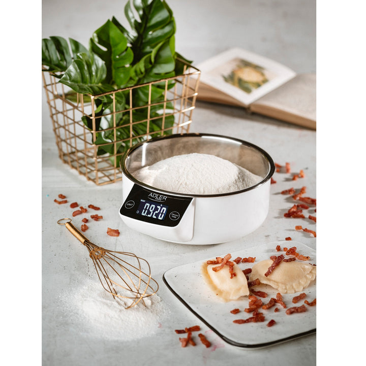 Adler AD 3166 Bilancia da cucina con bacinella Capacità: 900ml Funzione tara
