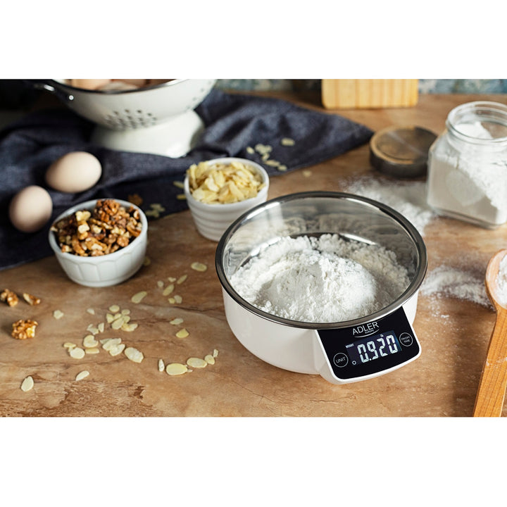 Adler AD 3166 Bilancia da cucina con bacinella Capacità: 900ml Funzione tara