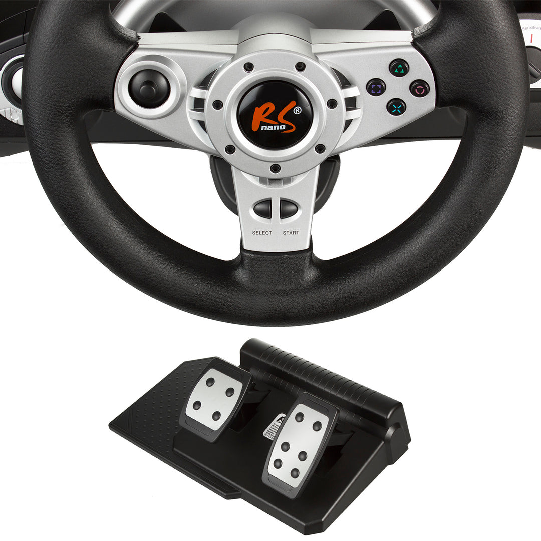 Volante NanoRS RS700 PS4 / PS3 /  Xbox One/ Xbox One S. / PC (X-INPUT / D-INPUT) / ANDROID 8IN