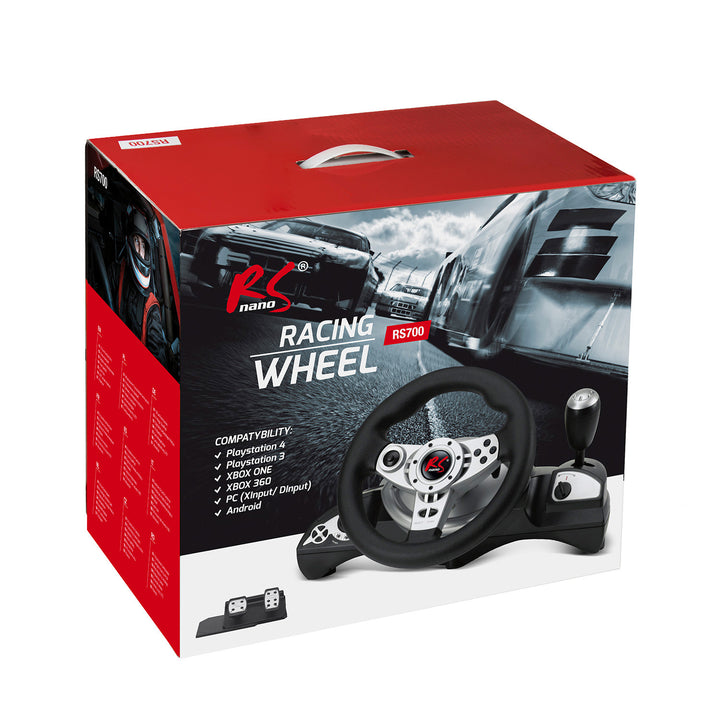 Volante NanoRS RS700 PS4 / PS3 /  Xbox One/ Xbox One S. / PC (X-INPUT / D-INPUT) / ANDROID 8IN
