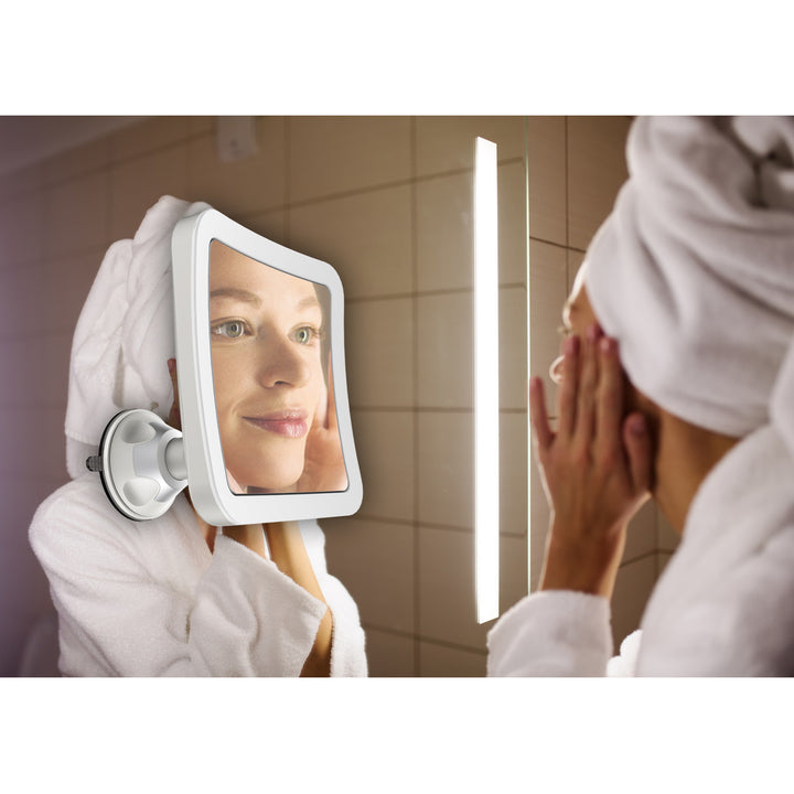 Specchio da bagno girevole con illuminazione a LED CR 2169